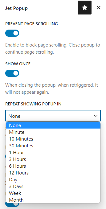 prevent page scrolling if a popup is open