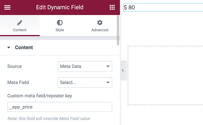 custom meta field key