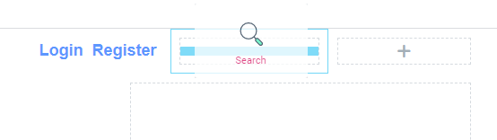 placing search widget