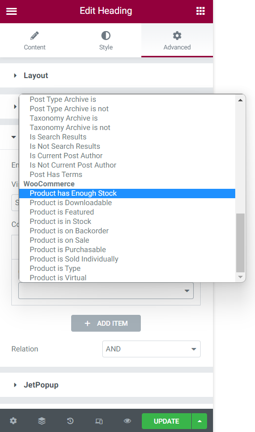 woocommerce products dynamic visibility conditions