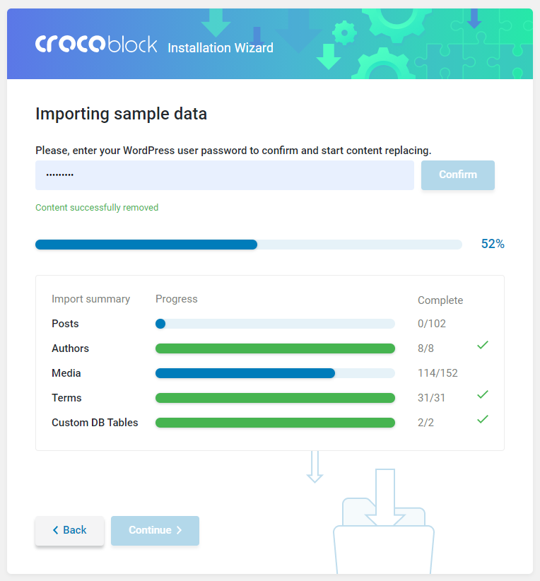 crocoblock installation wizard