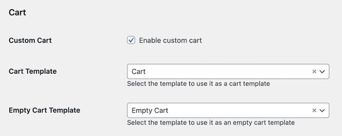 cart templates