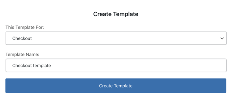 checkout template in elementor