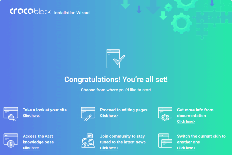 choose the crockoblock installation type