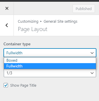 Kava theme settings