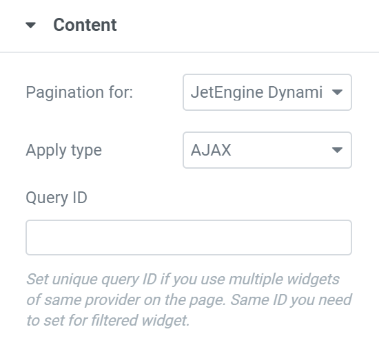 pagination content tab