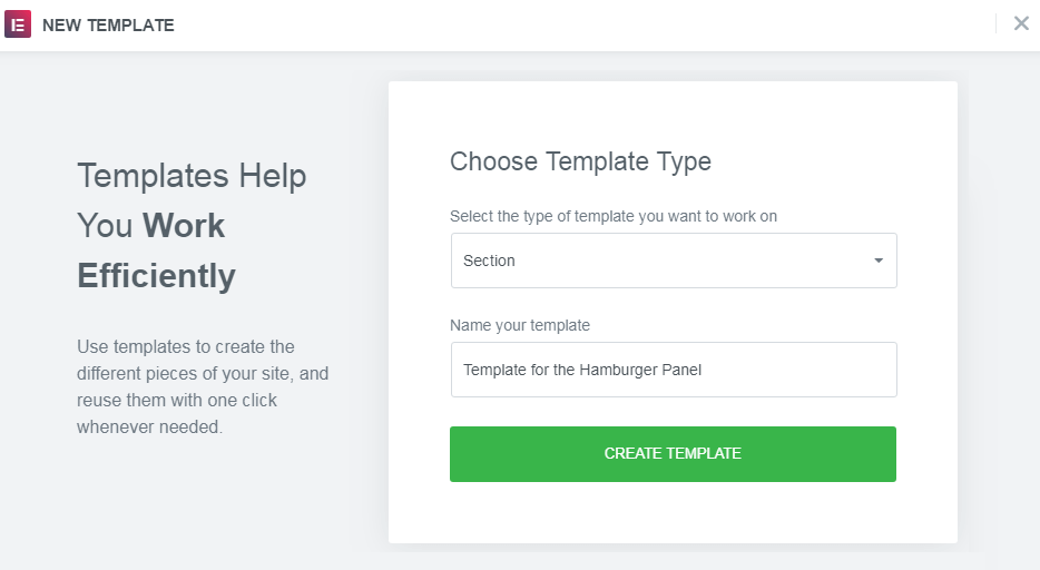 choose template type