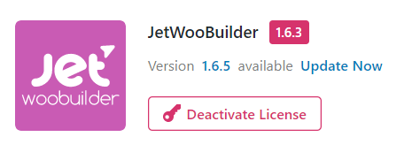 JetWooBuilder update notification