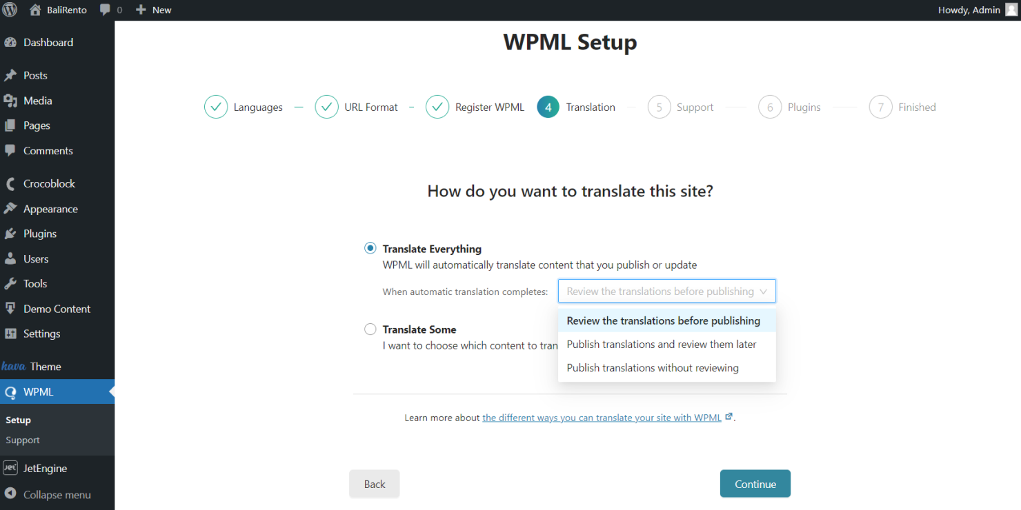 Tradução de sites em WordPress com o WPML e STAR Translation