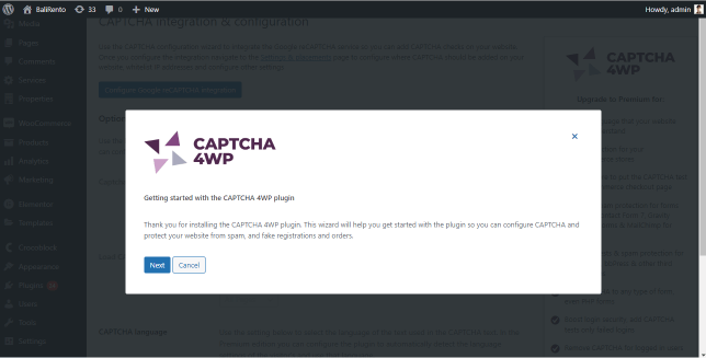 captcha 4wp plugin installation