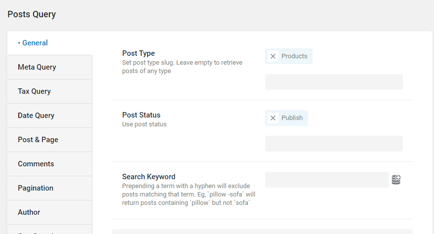 setting post type and post status