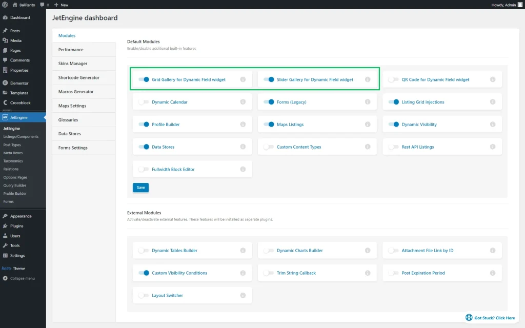 jetengine modules directory