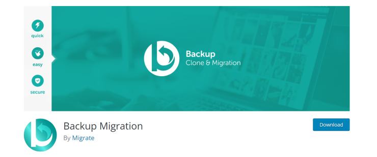 Backup Migration plugin