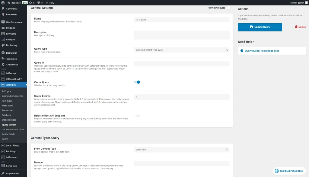 Custom Query for CCT
