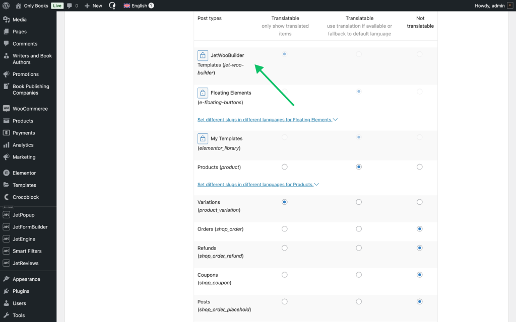 wpml post types