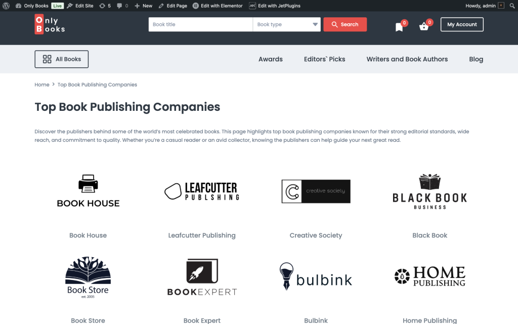 logo showcase widget front end
