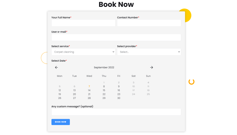 appointment form example