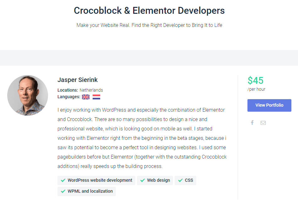 crocoblock expert and elementor developers