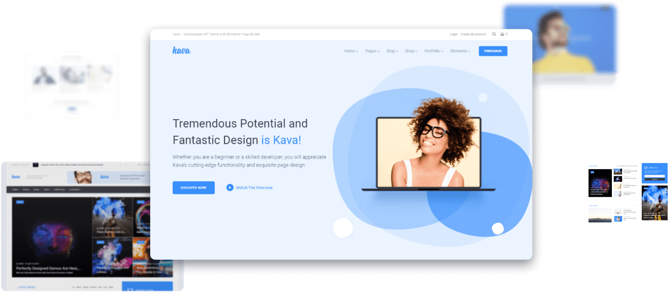 Kava WordPress Theme.