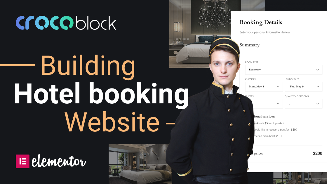 How to Build a Hotel Booking Website with Elementor and Crocoblock