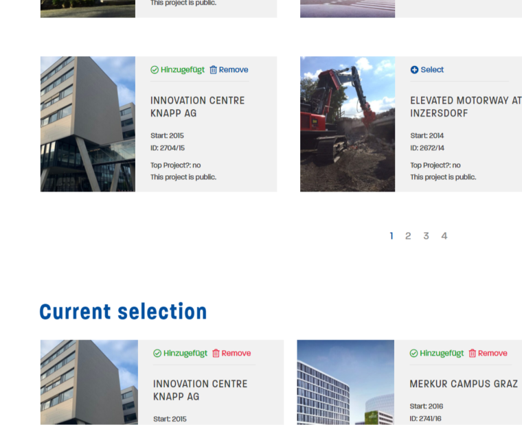 Thomas Lorenz website current project selection