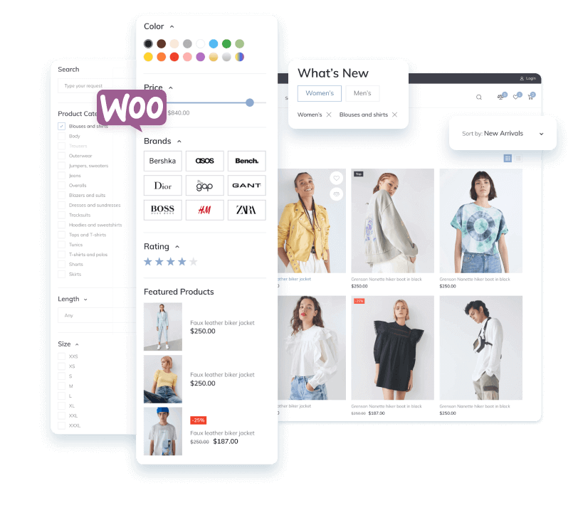 smart filters on WooCommerce shop page