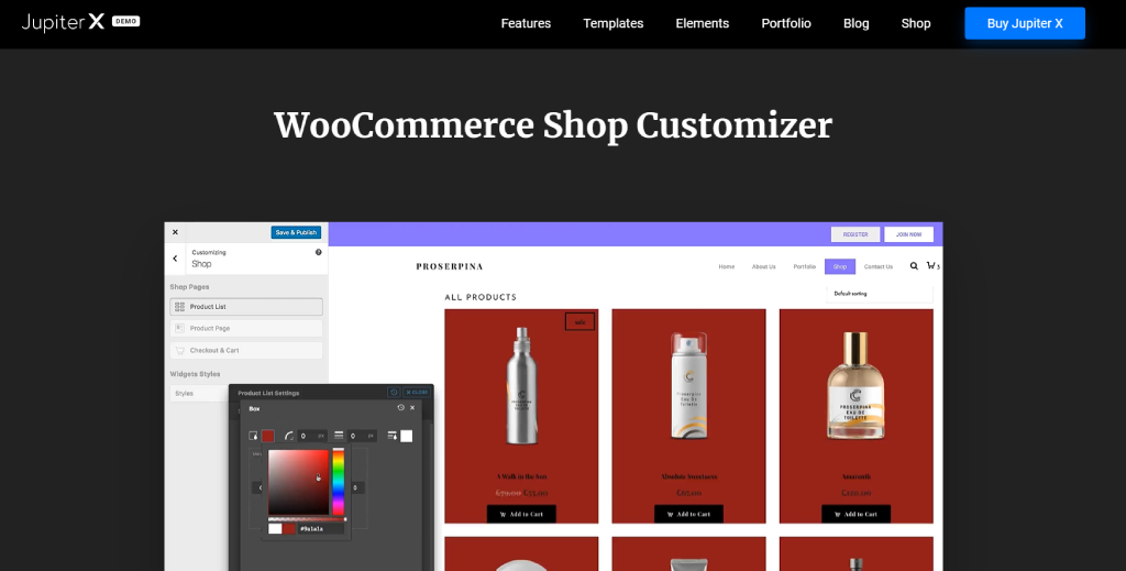 Jupiter X WooCommerce Theme for Elementor