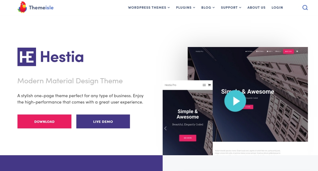 Hestia WooCommerce Theme for Beaver