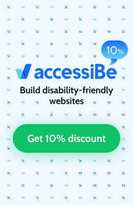 accessibe 10% discount banner