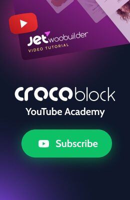 crocoblock youtube academy banner
