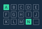 alphabet filter widget