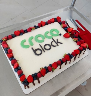 crocoblock birthday cake