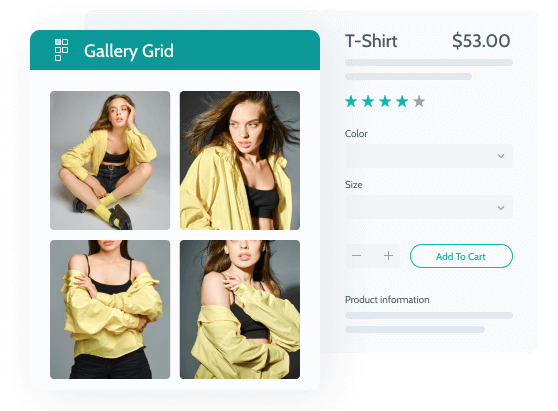 product grid gallery layout
