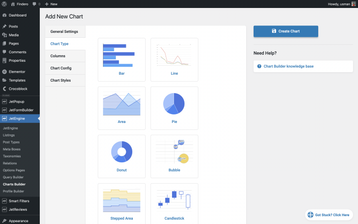 choose chart type