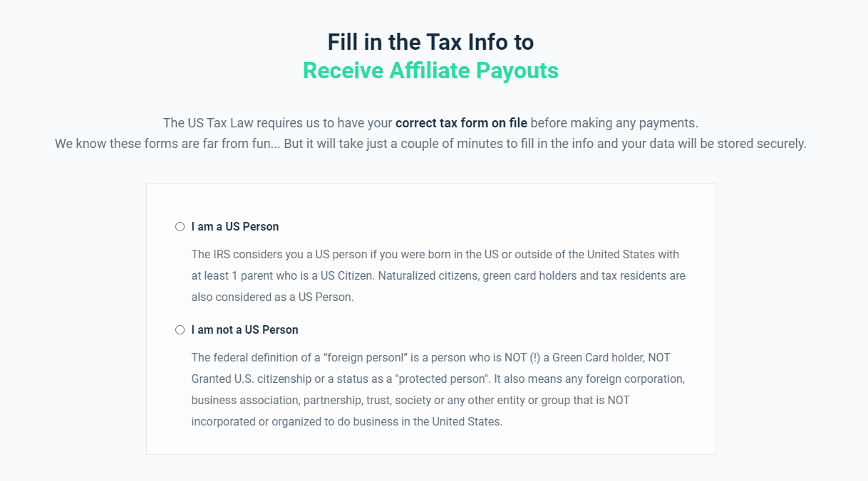 Crocoblock affiliate tax form