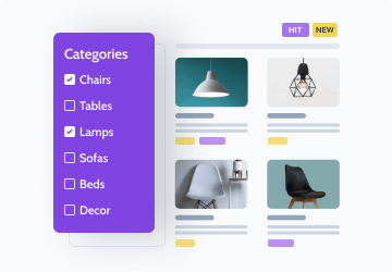 taxonomy example - furniture categories