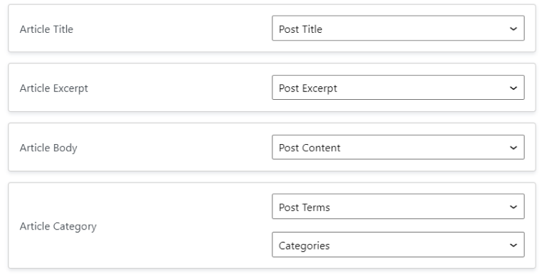 map wp form fields with meta fields