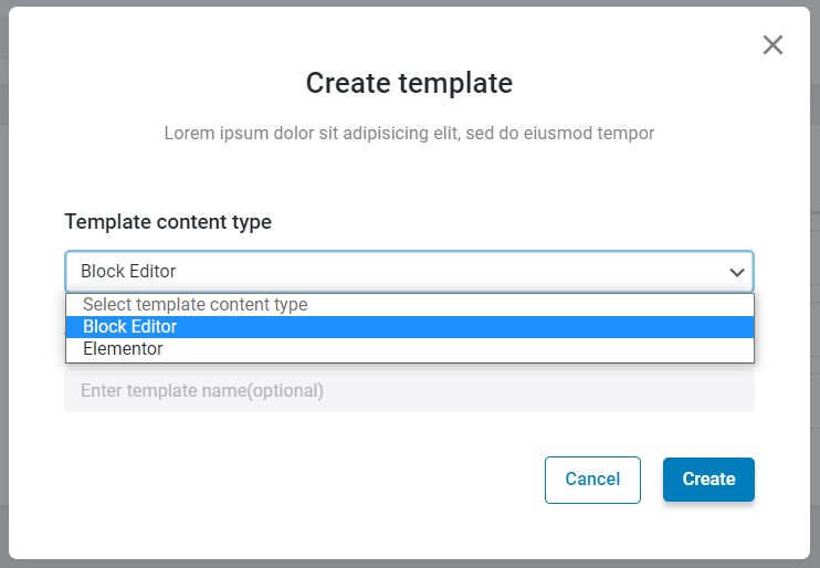 jetthemecore creating template with block editor