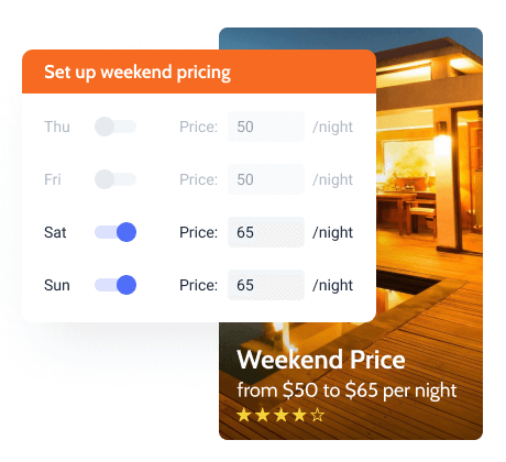 Preços de fim de semana do Jetbooking