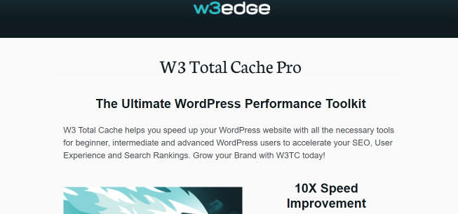 w3 total cache plugin