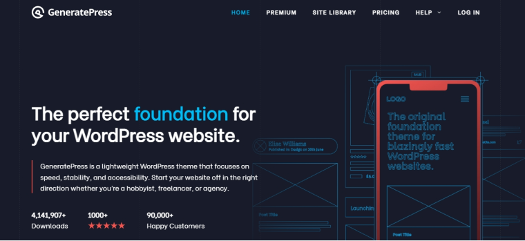 GeneratePress WordPress theme