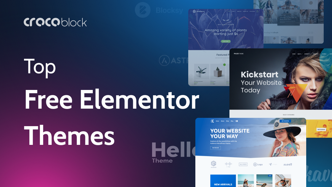 10 Top Free WordPress Themes For Elementor Crocoblock