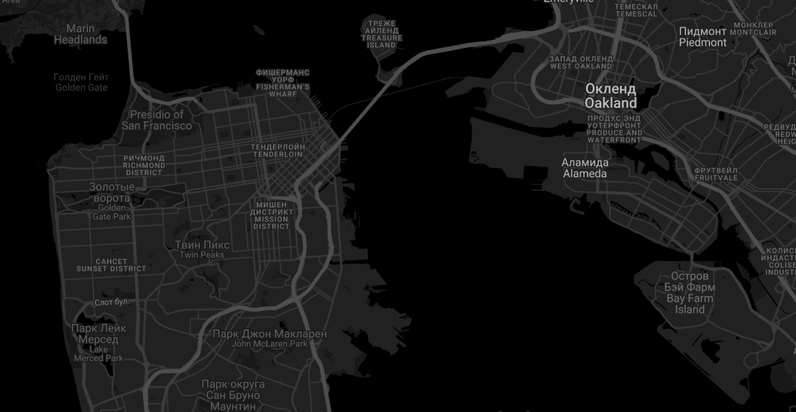 dark style advanced map layout 