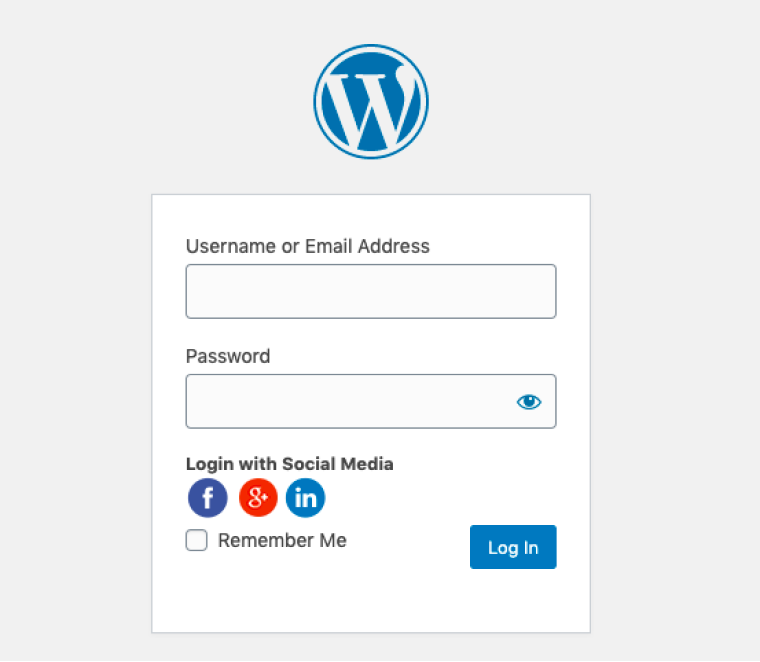 login in wordpress with social apps