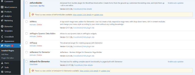 update wordpress plugins