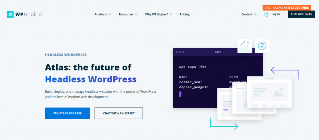 Atlas headless WordPress