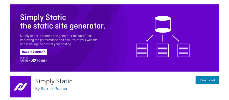 Simply Static plugin