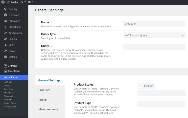 tables query builder