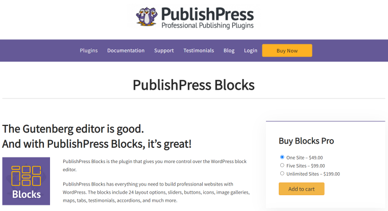 PublishPress Blocks Gutenberg plugin