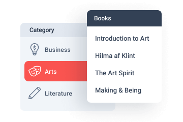 relations between books CPT and categories